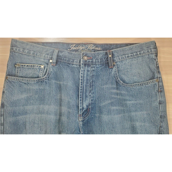 Indigo Palms Bootcut Jeans Mens Blue Medium Wash Denim Measured 40x31 - Picture 2 of 8